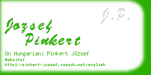 jozsef pinkert business card